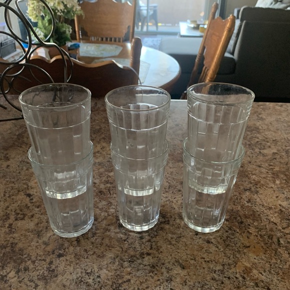 Vintage Gibson Designs Sensations Double Old Fashioned 5”Glasses Ribbed Set of 6 - Picture 5 of 5